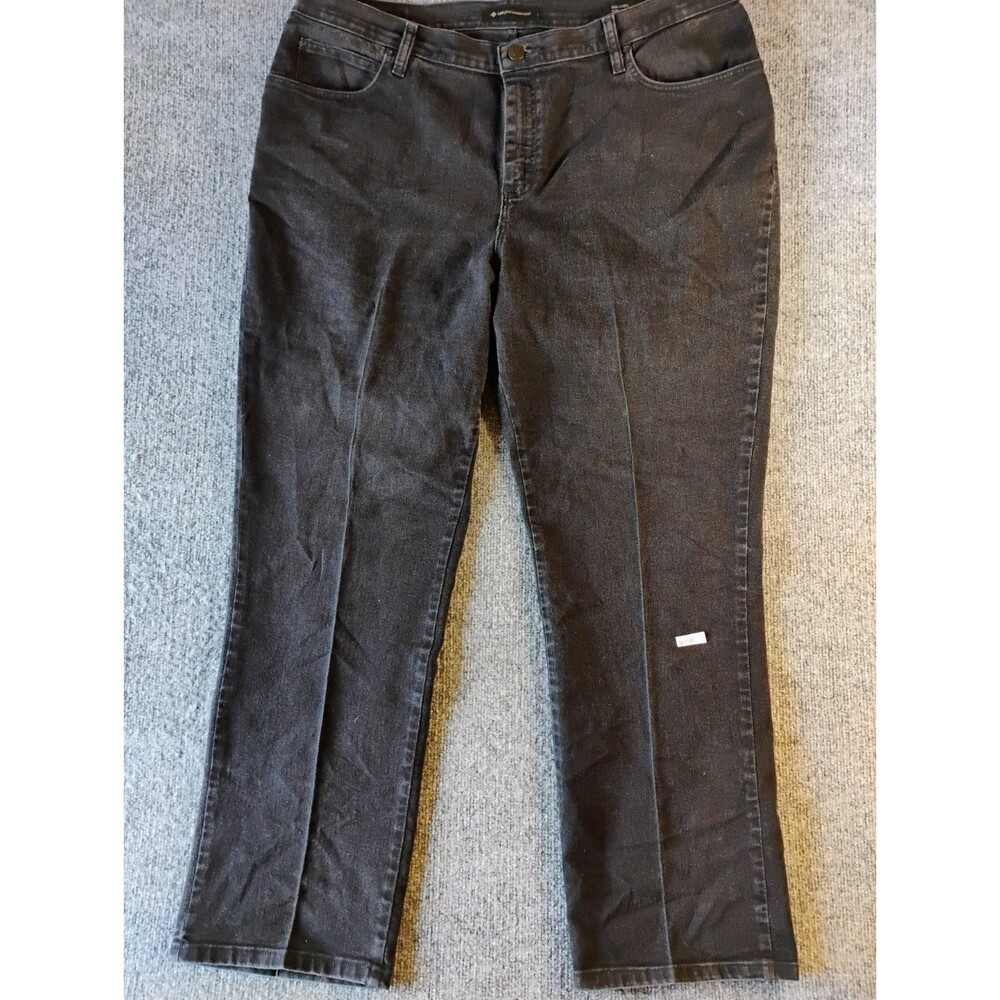 Lee Platinum Label Relaxed Fit Straight Leg Jeans Womens 20W Black Denim